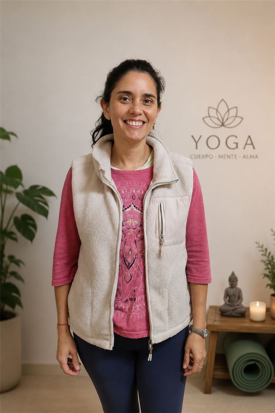 María Paulina Gyorgy, profesora de yoga